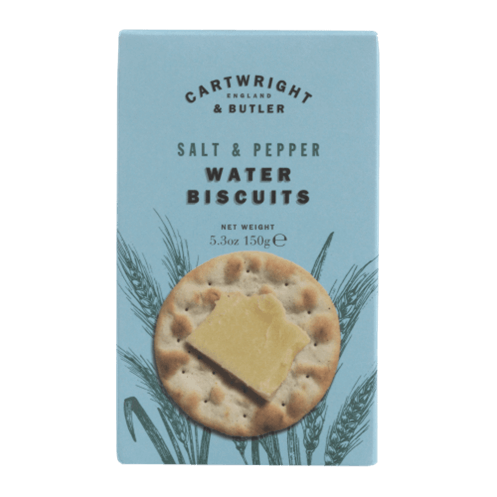 Cartwright & Butler Water Biscuits With Sea Salt & Pepper 150g